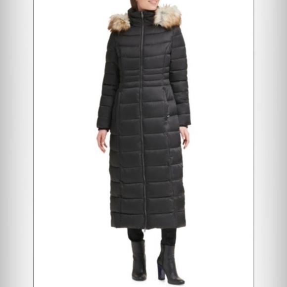 New Kenneth Cole Long Puffer Coat - Picture 4 of 4